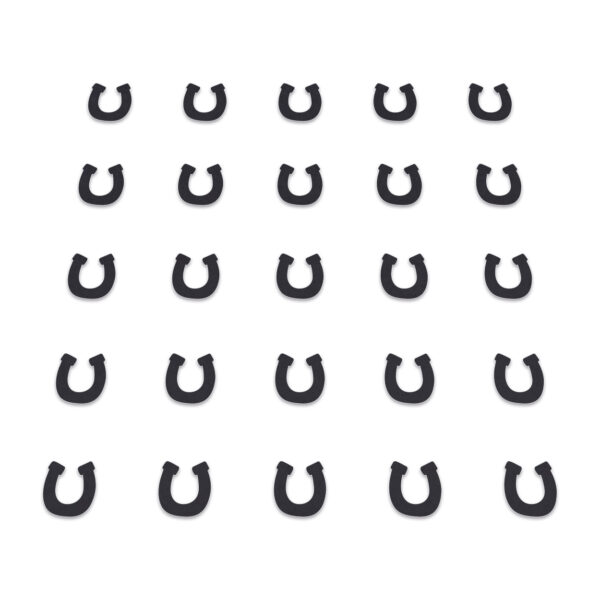 Horse Shoe - Black Card