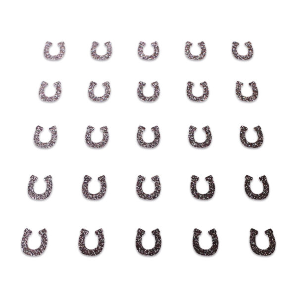 Horse Shoe - Brown Glitter