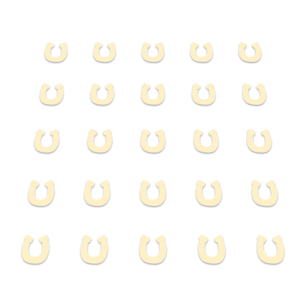 Horse Shoe - Cream Card