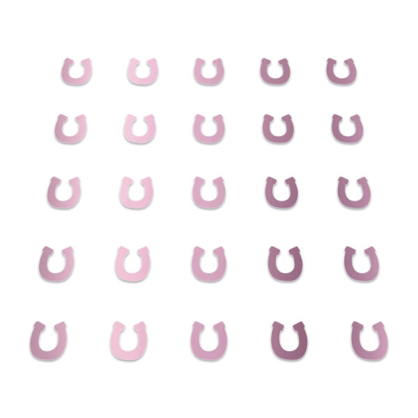 Horse Shoe - Shiny Pale Purple