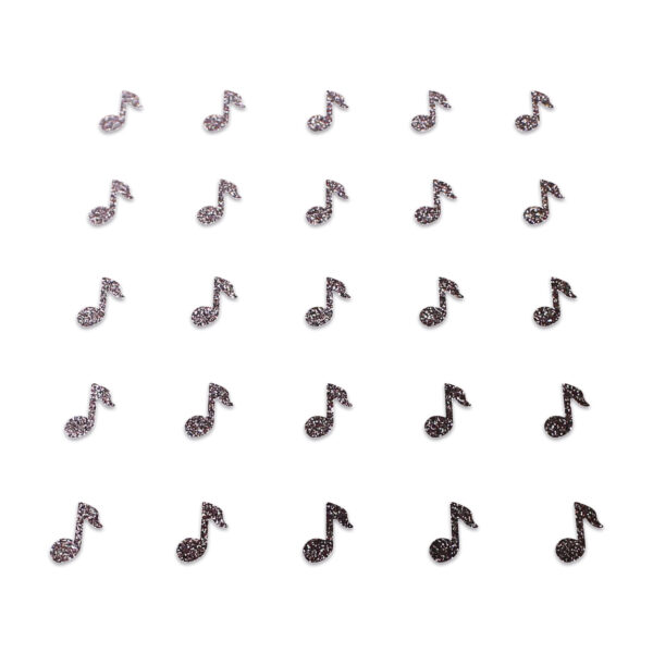 Music Note - Brown Glitter