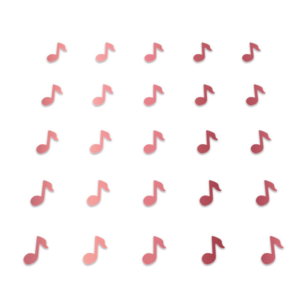 Music Note - Shiny Pink Berry