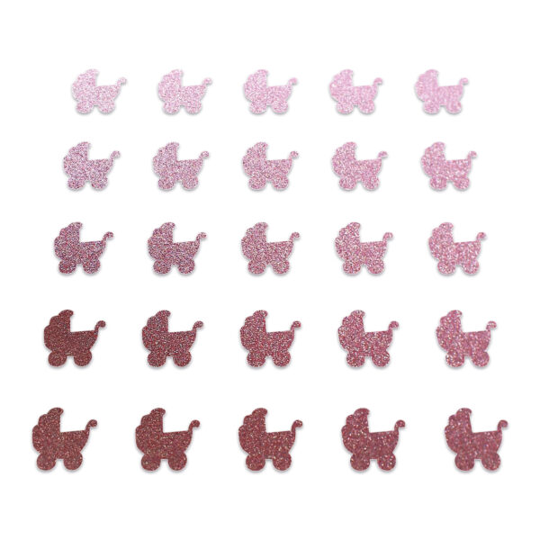 Pram - Baby Pink Glitter