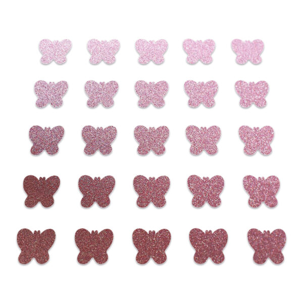Butterfly - Baby Pink Glitter