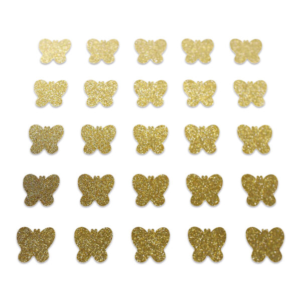 Butterfly - Gold Glitter