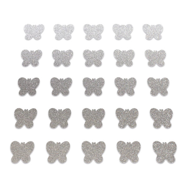 Butterfly - Silver Glitter