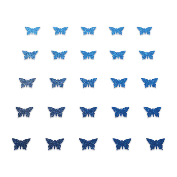 Butterfly - Blue Glitter