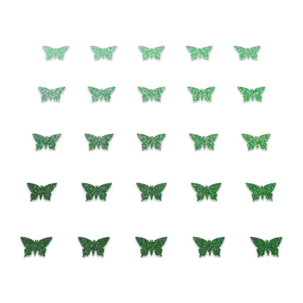 Butterfly - Green Glitter