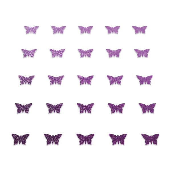 Butterfly - Purple Glitter