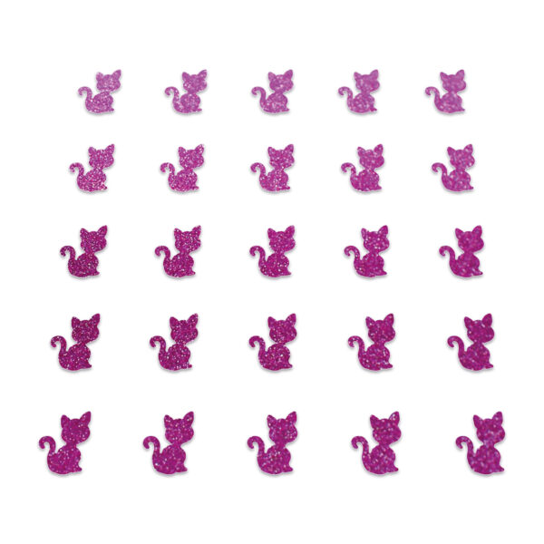 Cat - Bright Pink Glitter