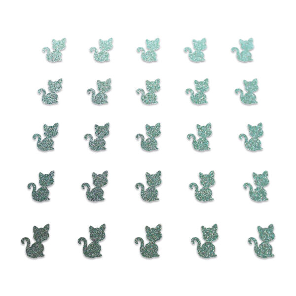 Cat - Duck Egg Glitter
