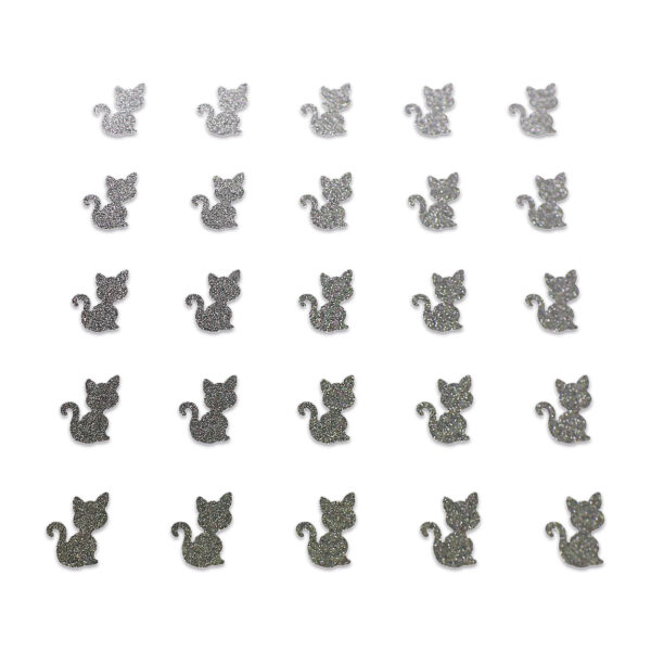 Cat - Grey Glitter