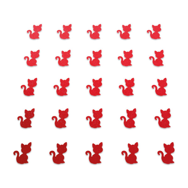 Cat - Red Glitter
