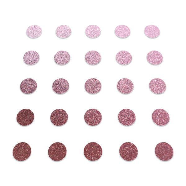 Circle - Baby Pink Glitter