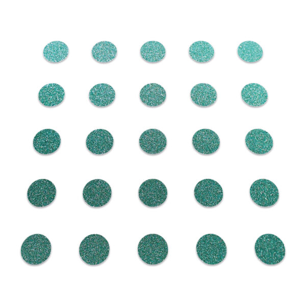 Circle - Dark Duck Egg Glitter