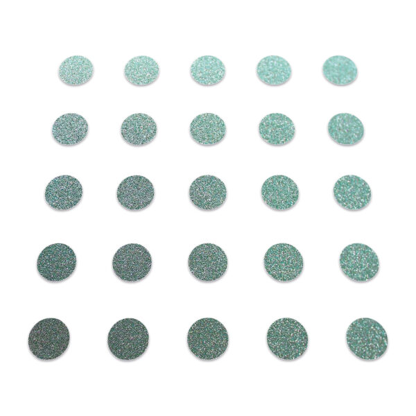 Circle - Duck Egg Glitter
