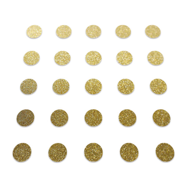 Circle - Gold Glitter