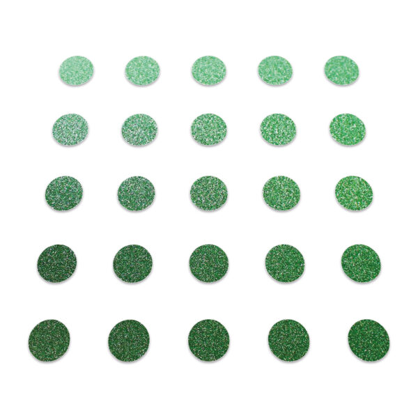 Circle - Green Glitter