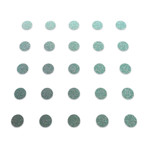 Circle - Duck Egg Glitter