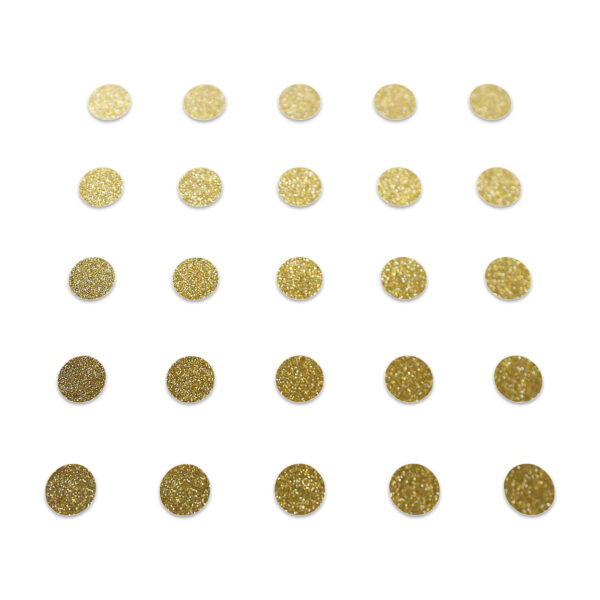 Circle - Gold Glitter