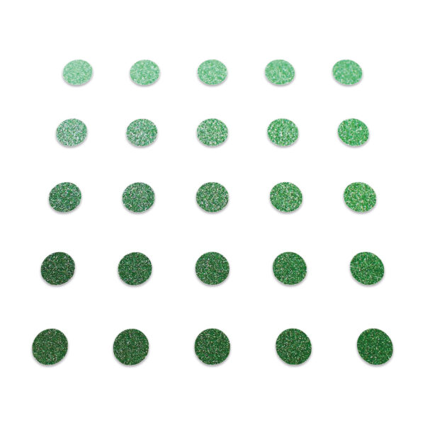 Circle - Green Glitter