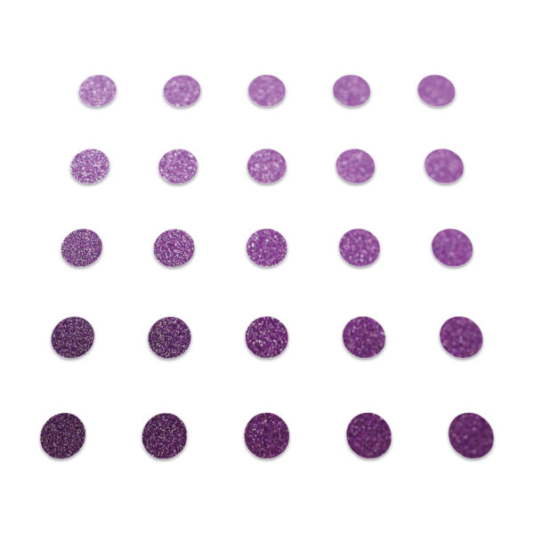 Circle - Purple Glitter