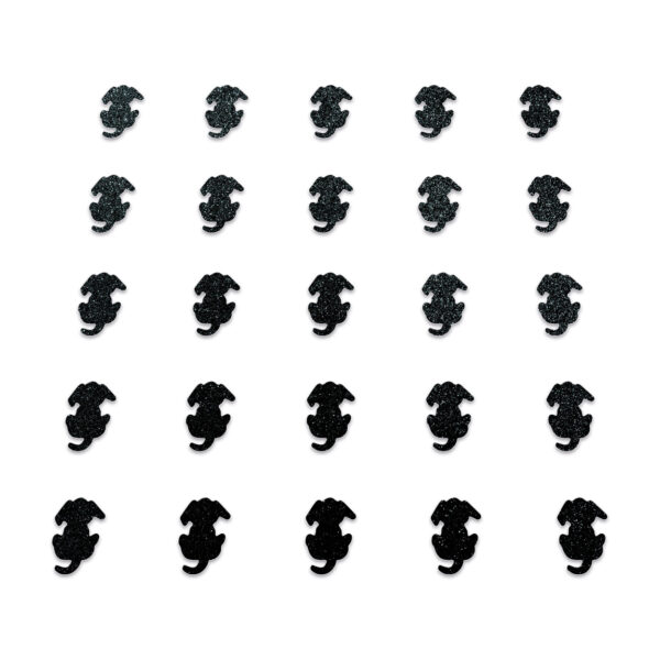Dog - Black Glitter