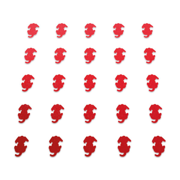 Dog - Red Glitter