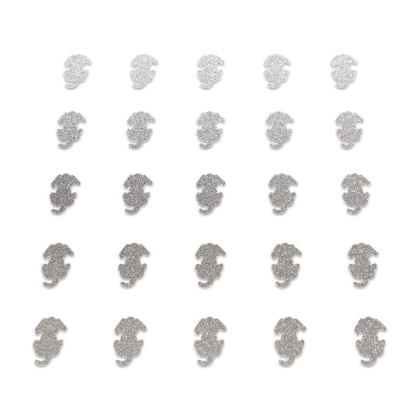 Dog - Silver Glitter