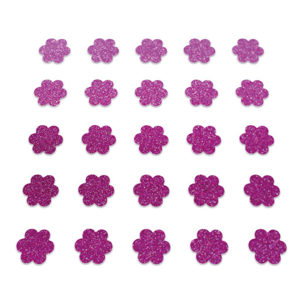 Flower - Bright Pink Glitter