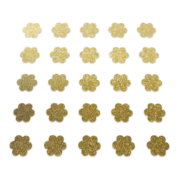 Flower - Gold Glitter