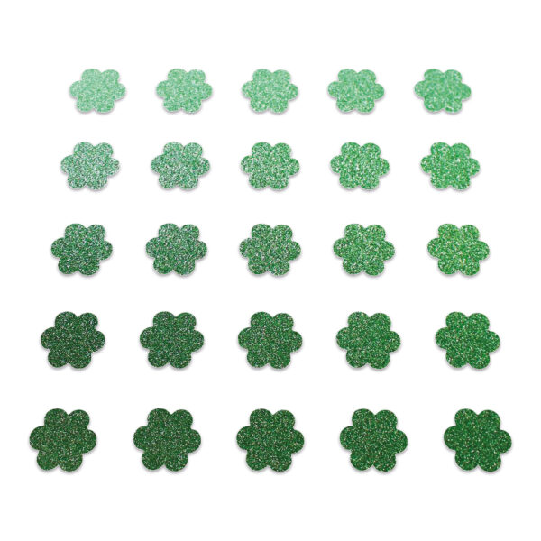 Flower - Green Glitter