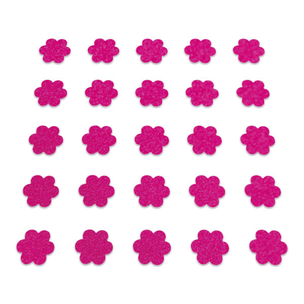 Flower - Neon Pink Glitter