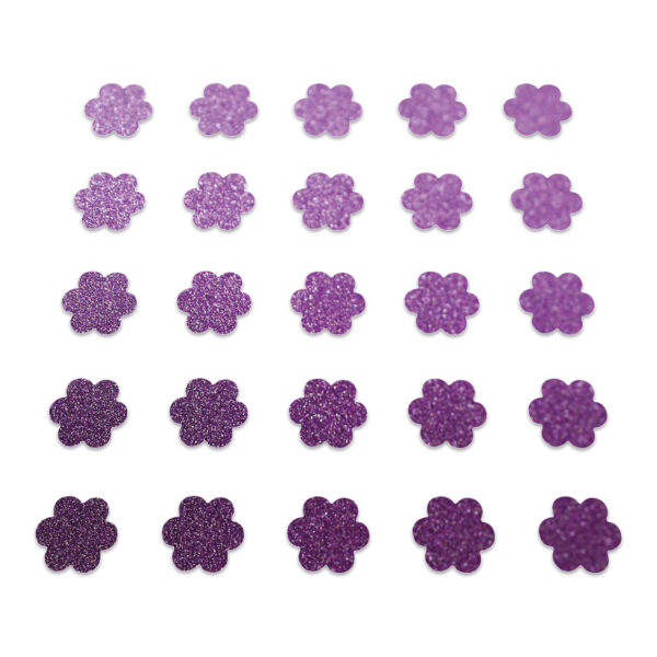 Flower - Purple Glitter