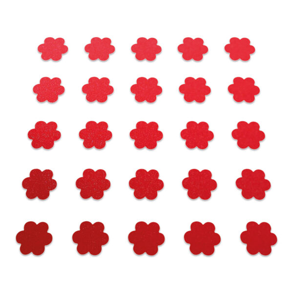 Flower - Red Glitter