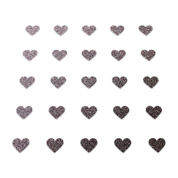 Heart - Brown Glitter