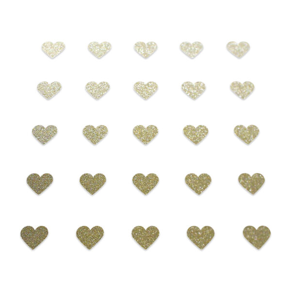 Heart - Champagne Glitter