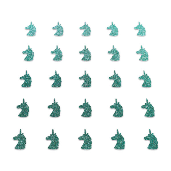 Unicorn - Dark Duck Egg Glitter