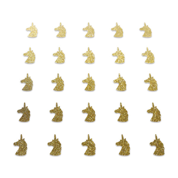Unicorn - Gold Glitter
