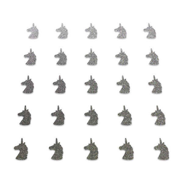 Unicorn - Grey Glitter