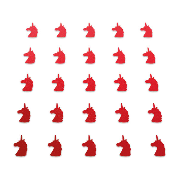 Unicorn - Red Glitter