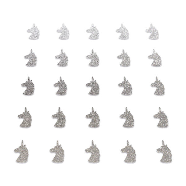 Unicorn - Silver Glitter