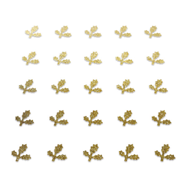 Holly - Gold Glitter