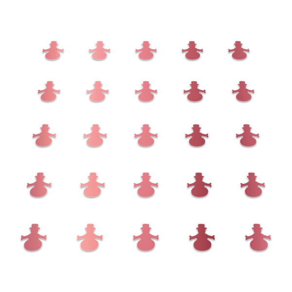 Snowman - Shiny Pink Berry