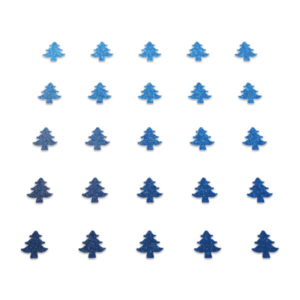 Christmas Tree - Blue Glitter
