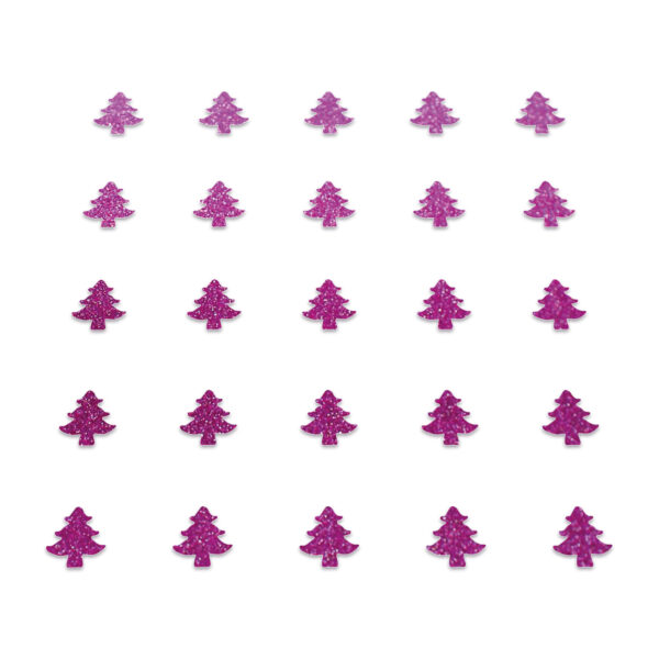 Christmas Tree - Bright Pink Glitter