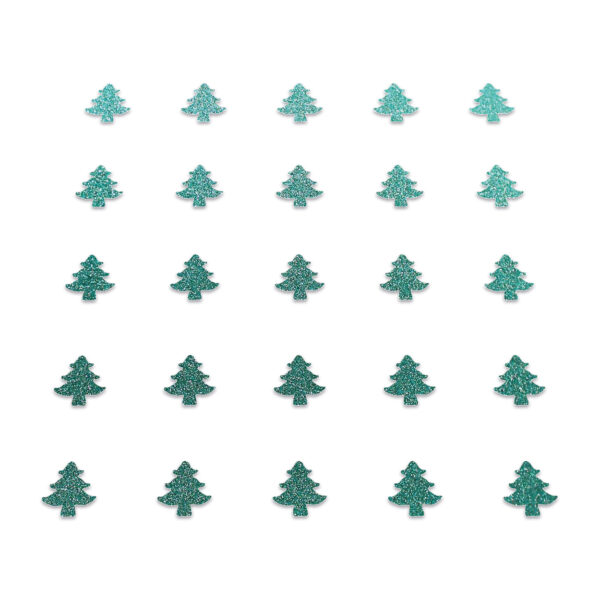 Christmas Tree - Dark Duck Egg Glitter