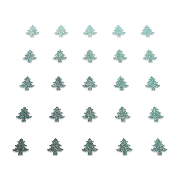 Christmas Tree - Duck Egg Glitter