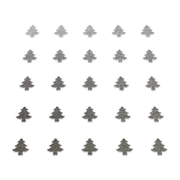 Christmas Tree - Grey Glitter
