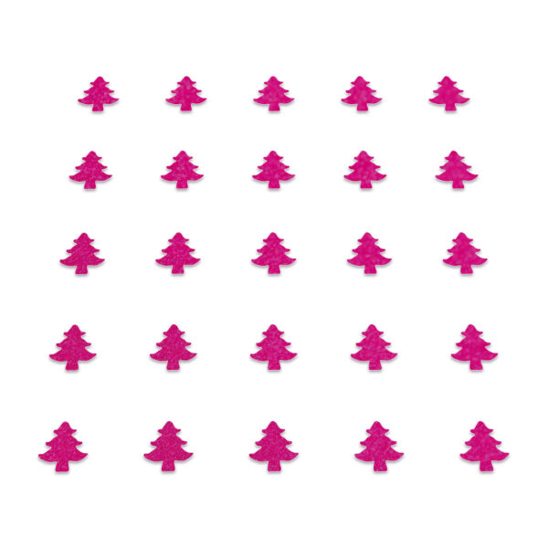 Christmas Tree - Neon Pink Glitter